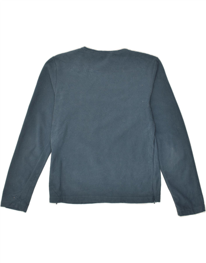 EDDIE BAUER Womens Fleece Jumper UK 10 Small Blue Polyester | Vintage Eddie Bauer | Thrift | Second-Hand Eddie Bauer | Used Clothing | Messina Hembry 