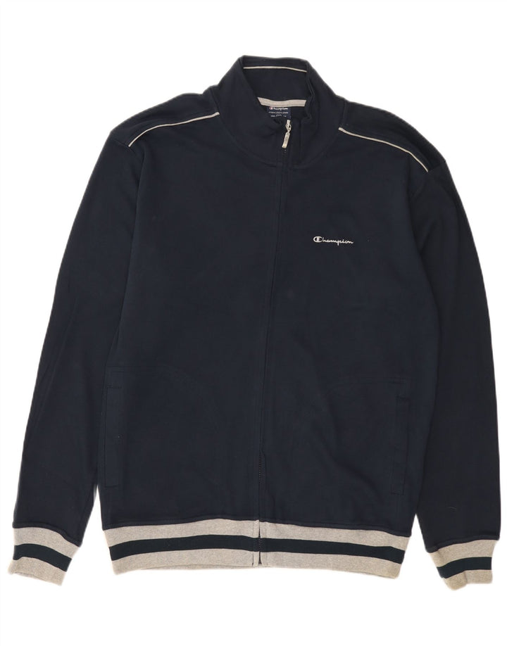 CHAMPION Mens Tracksuit Top Jacket XL Navy Blue