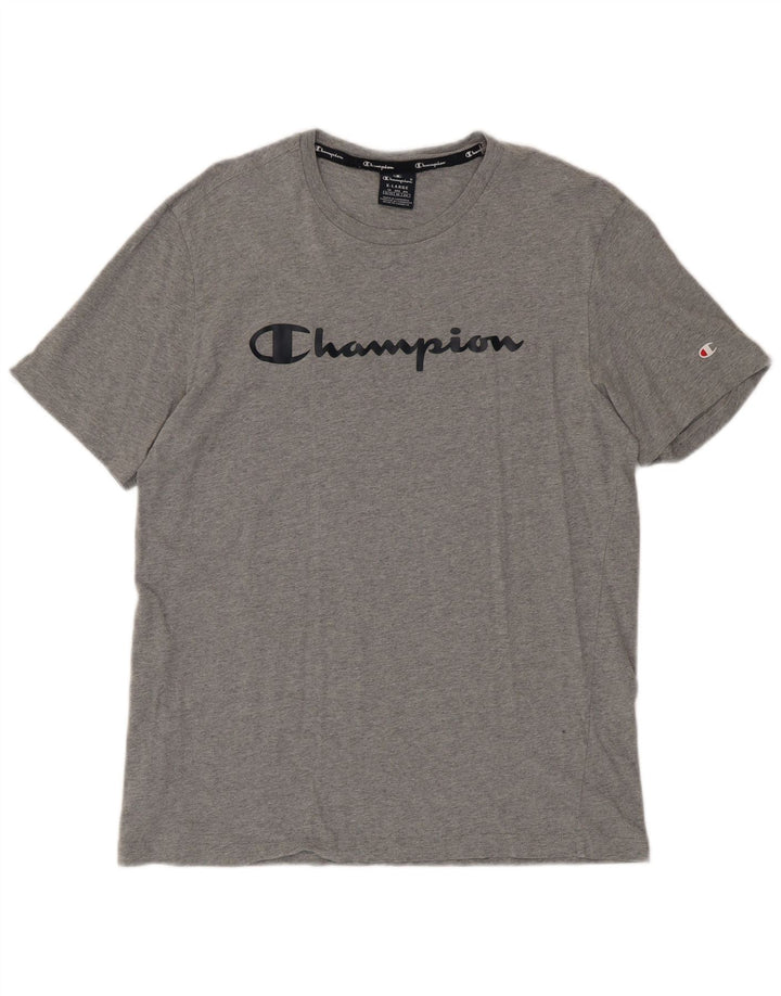 Champion Mens Graphic T-Shirt Top XL Grey