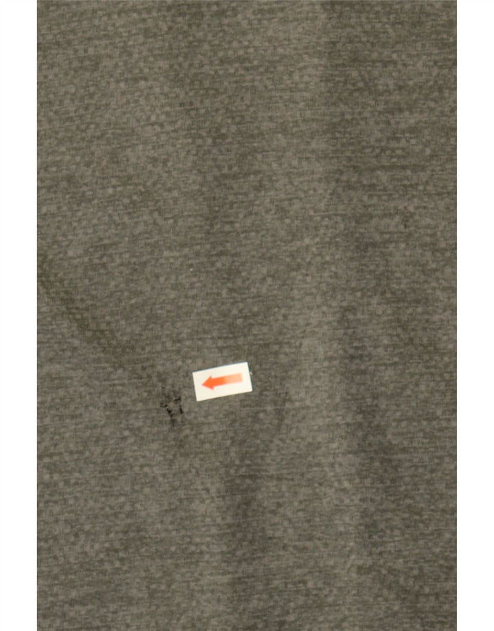 ADIDAS Boys Climalite T-Shirt Top 13-14 Years Grey Colourblock Polyester Vintage Adidas and Second-Hand Adidas from Messina Hembry 
