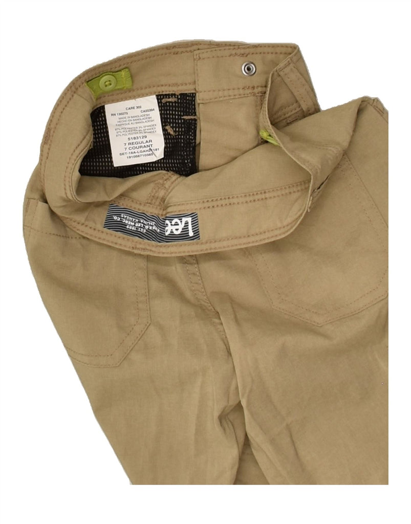 LEE Boys Cargo Shorts 6-7 Years W24 Beige Polyester | Vintage Lee | Thrift | Second-Hand Lee | Used Clothing | Messina Hembry 