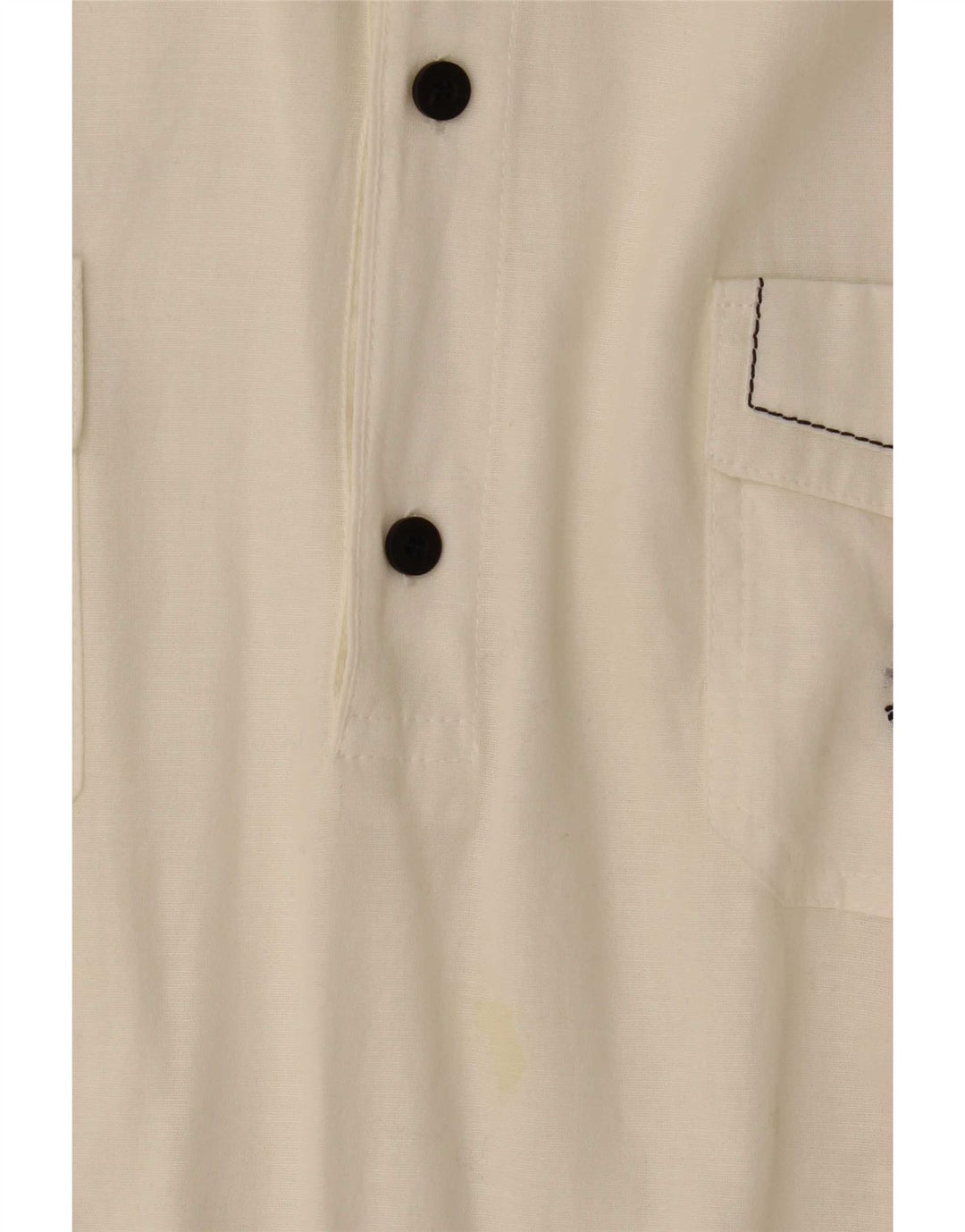 Navigare Mens Short Sleeve Pullover Shirt 3XL White Colourblock Cotton