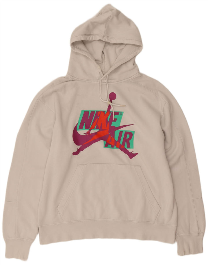 Jordan Mens Graphic Hoodie Jumper Medium White