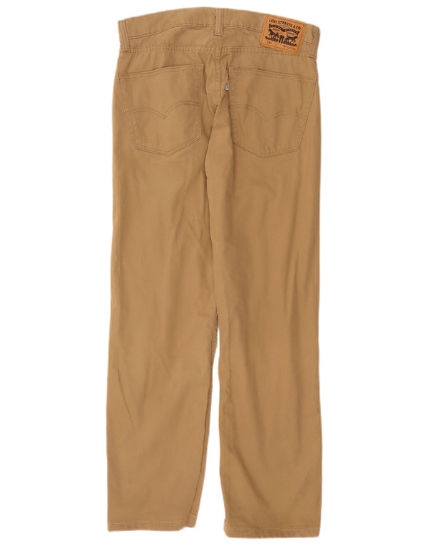 Levi's Womens 751 Straight Casual Trousers W32 L30 Beige Cotton