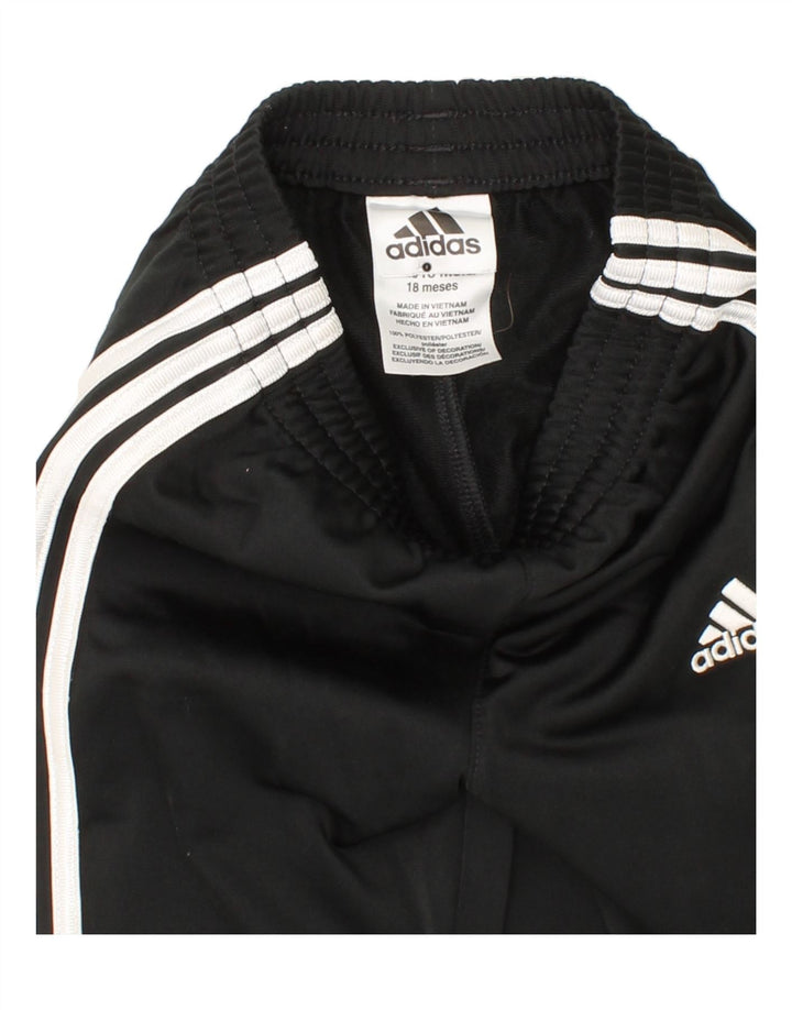ADIDAS Baby Boys Tracksuit Trousers 12-18 Months Black Polyester Vintage Adidas and Second-Hand Adidas from Messina Hembry 
