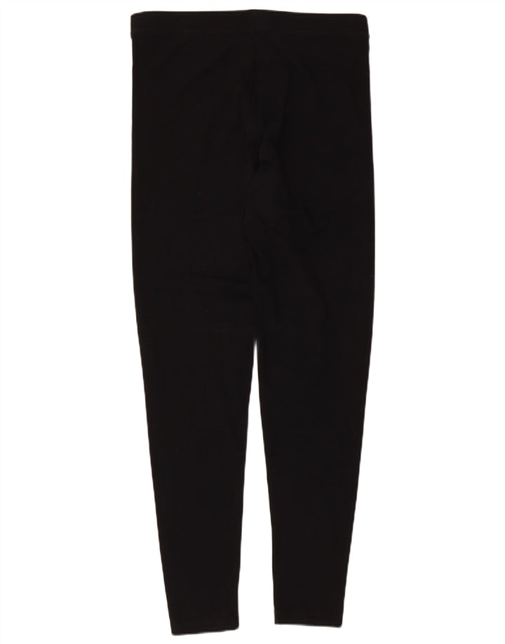 Marks & Spencer Womens Leggings UK 12 Medium Black Cotton