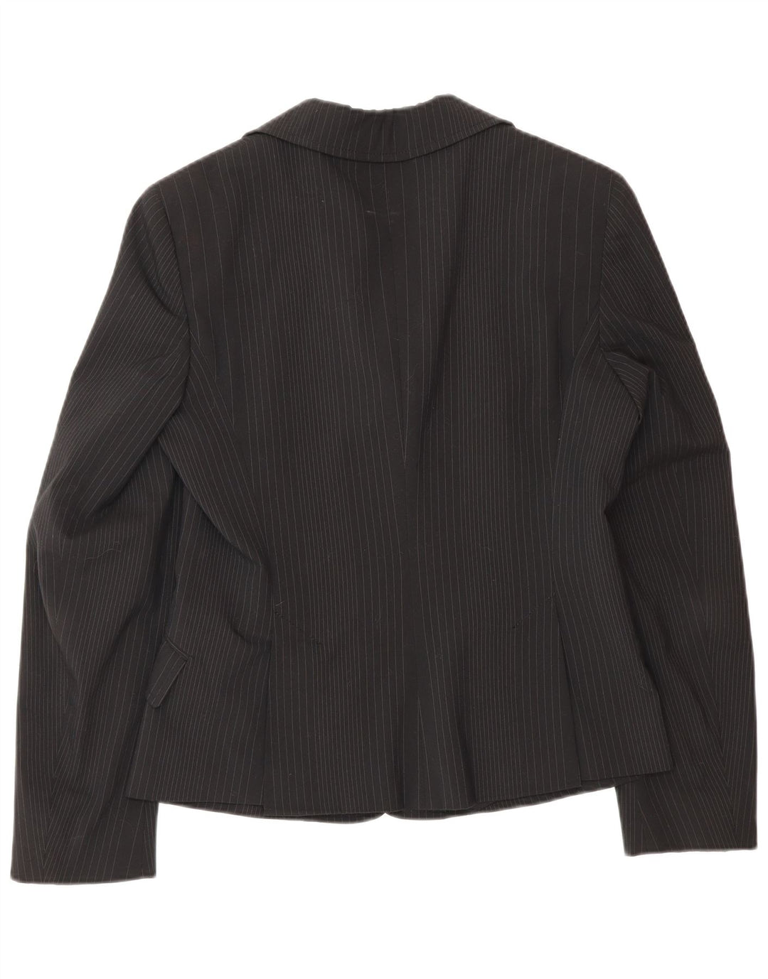 Max & Co. Womens 3 Button Blazer Jacket UK 10 Small Black Striped Polyester
