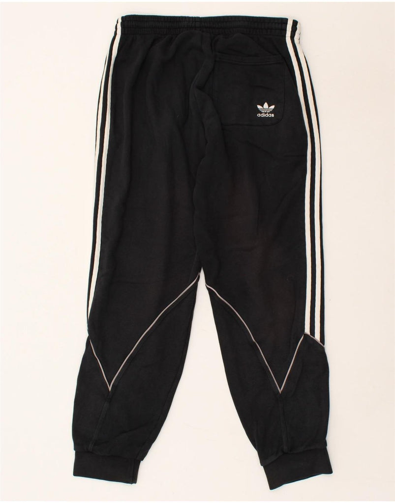 ADIDAS Mens Tracksuit Trousers Joggers Medium Black Cotton | Vintage Adidas | Thrift | Second-Hand Adidas | Used Clothing | Messina Hembry 