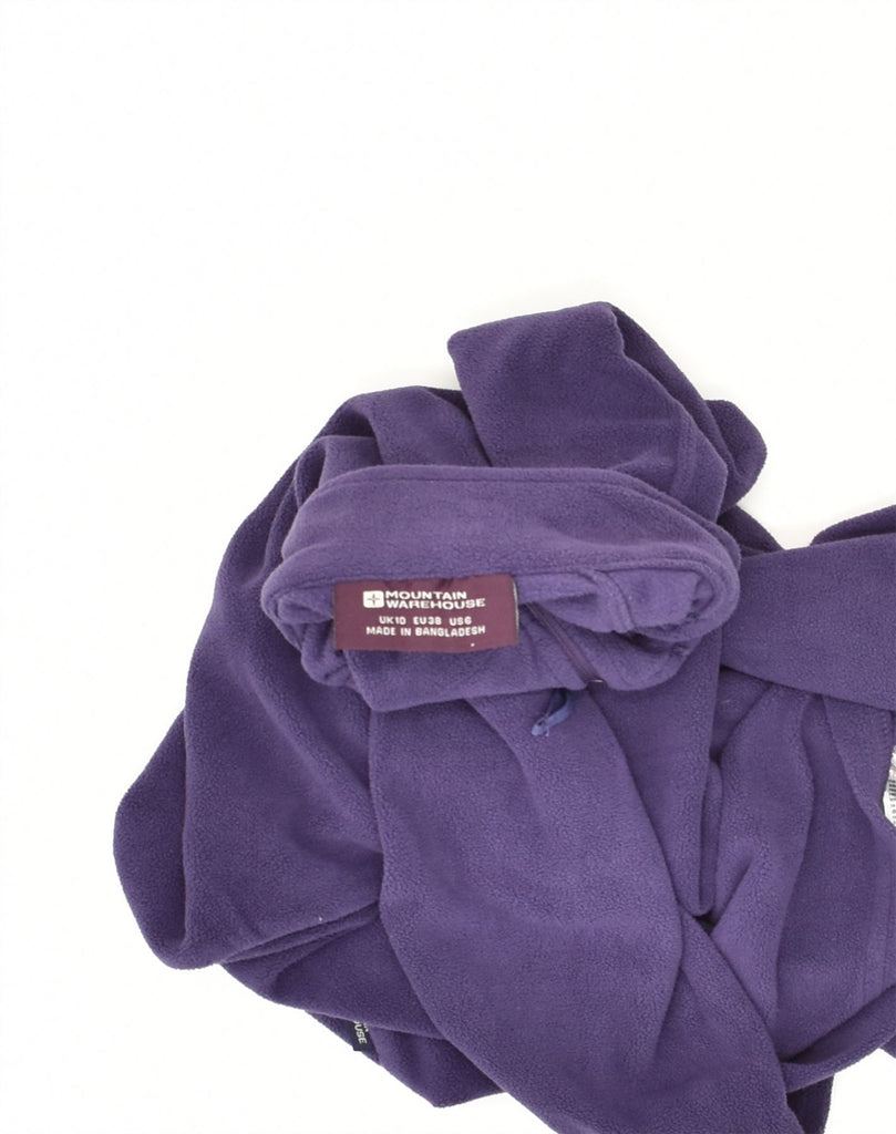 MOUNTAIN WAREHOUSE Womens Zip Neck Fleece Jumper UK 10 Small  Purple | Vintage Mountain Warehouse | Thrift | Second-Hand Mountain Warehouse | Used Clothing | Messina Hembry 