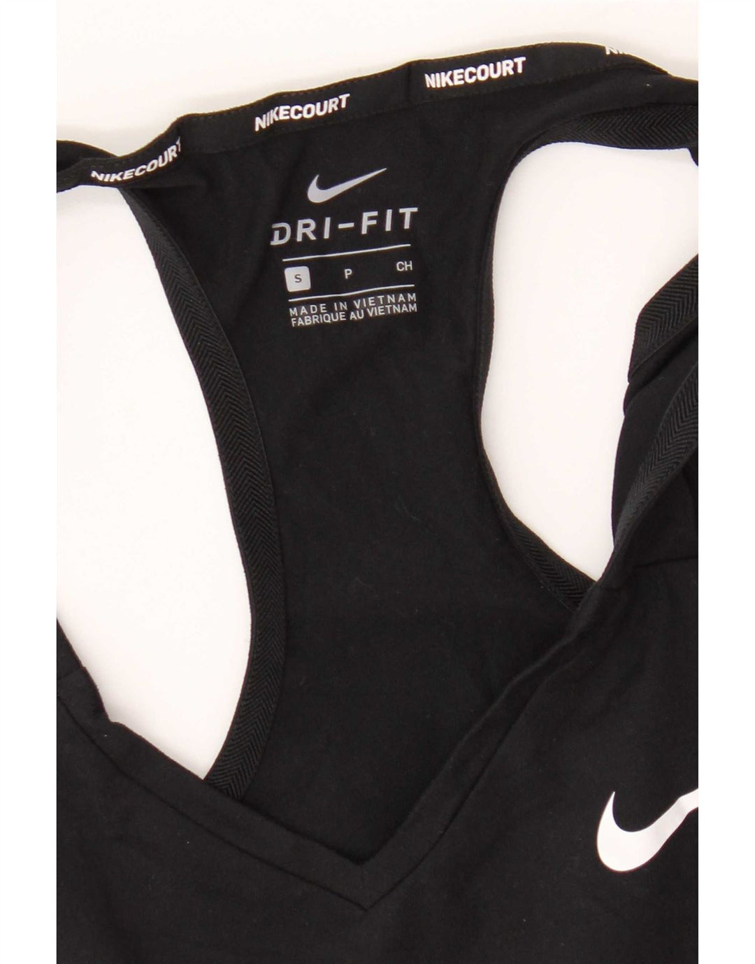 Nike Womens Dri Fit Vest Top UK 8 Small Black