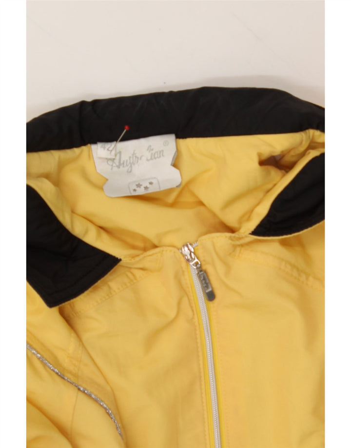 AUSTRALIAN L'ALPINA Womens Tracksuit Top Jacket IT 42 Medium Yellow Vintage AUSTRALIAN L'ALPINA and Second-Hand AUSTRALIAN L'ALPINA from Messina Hembry 