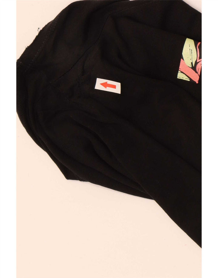 Puma Womens Graphic T-Shirt Top UK 16 Large  Black