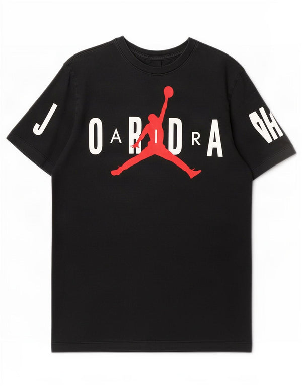 Jordan Mens Graphic T-Shirt Top Medium Black Cotton