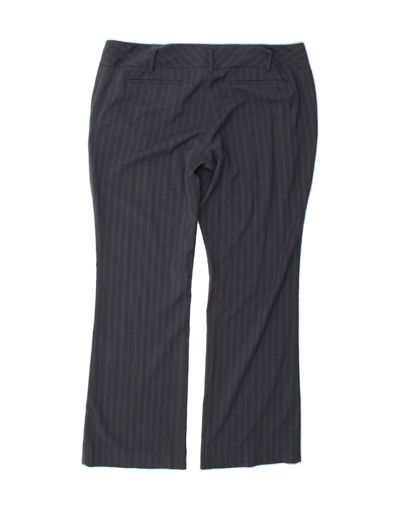 MOSSIMO Womens Bootcut Chino Trousers US 16 2XL W40 L32 Grey Pinstripe Vintage Mossimo and Second-Hand Mossimo from Messina Hembry 