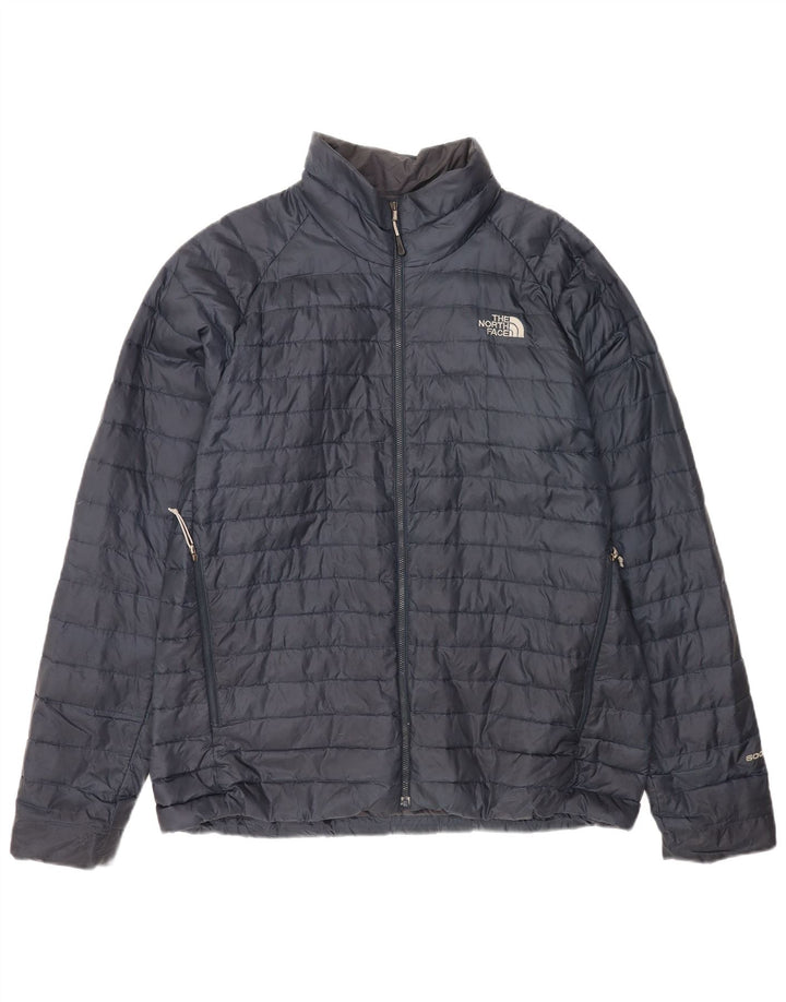 The North Face Mens Padded Jacket UK 42 XL Navy Blue Nylon