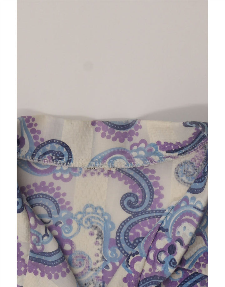 VINTAGE Womens Shirt EU 48 2XL Purple Paisley Vintage Vintage and Second-Hand Vintage from Messina Hembry 