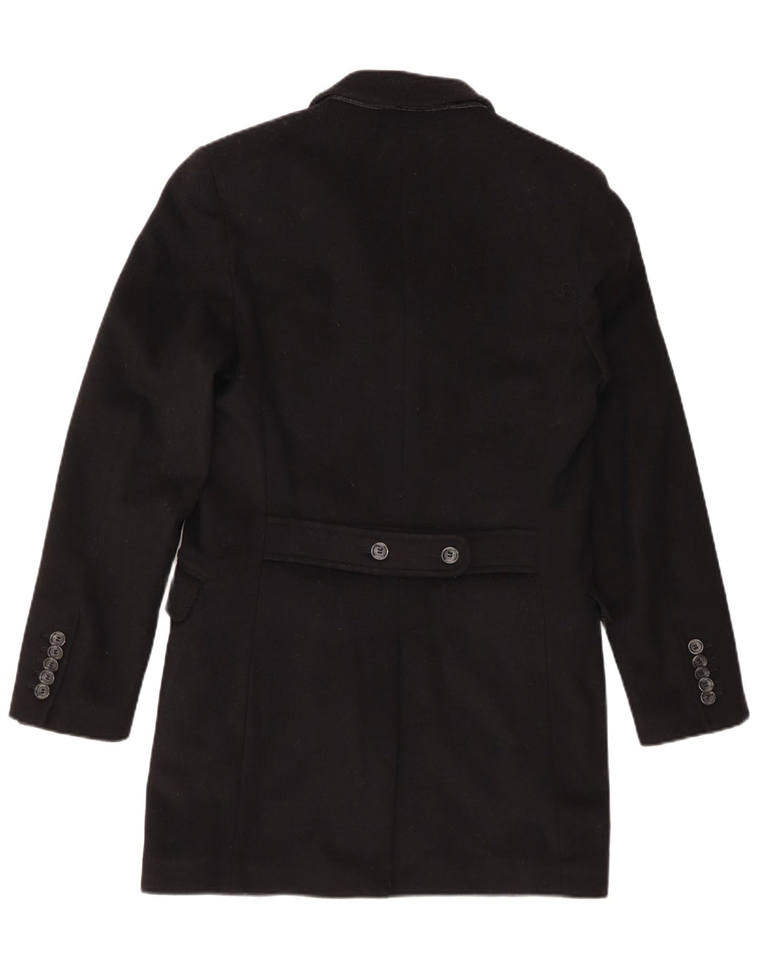 Guess By Marciano Mens Overcoat UK 36 Small Black Wool
