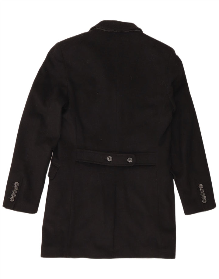 Guess By Marciano Mens Overcoat UK 36 Small Black Wool