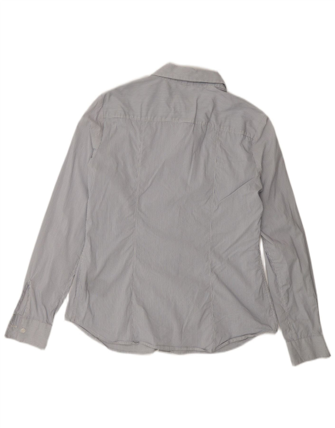 G-Star Womens Shirt UK 14 Medium Blue Pinstripe Cotton