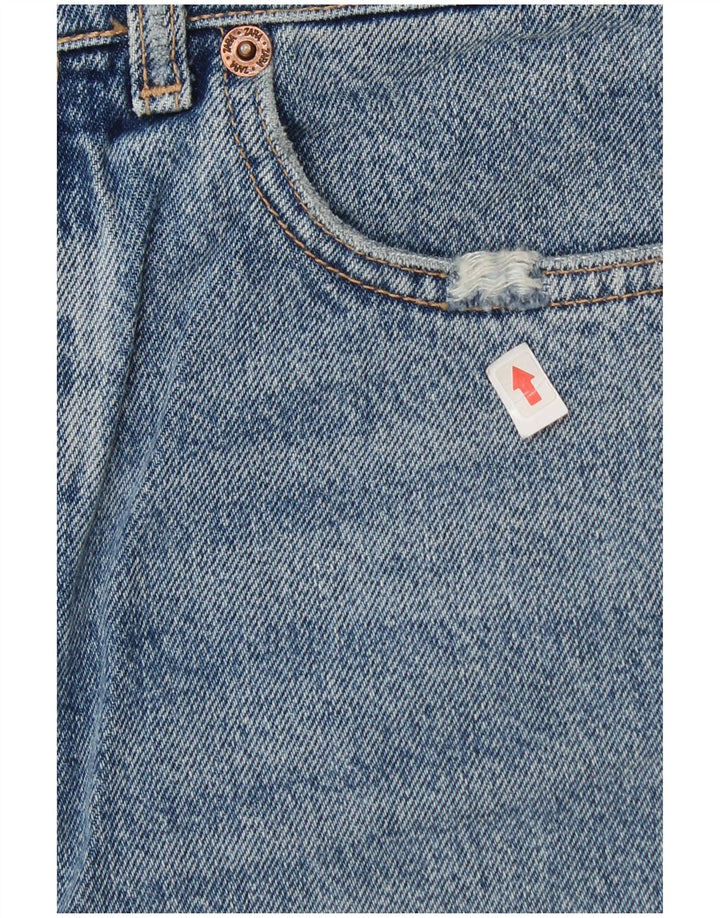 Zara Womens Denim Shorts EU 38 Small W28 Blue