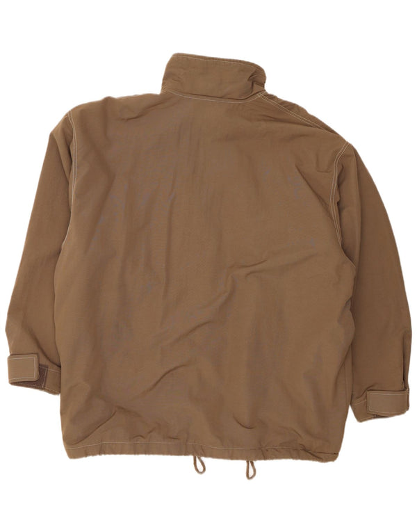 Nike Mens Loose Fit Windbreaker Jacket UK 45/47 XL Brown Nylon