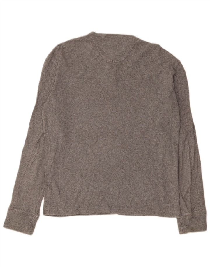 Superdry Mens Top Long Sleeve XL Grey Cotton