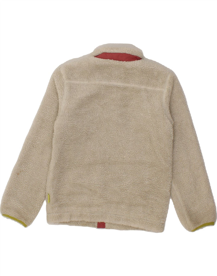 WHITE STUFF Girls Fleece Jacket 7-8 Years Beige Polyester Vintage White Stuff and Second-Hand White Stuff from Messina Hembry 