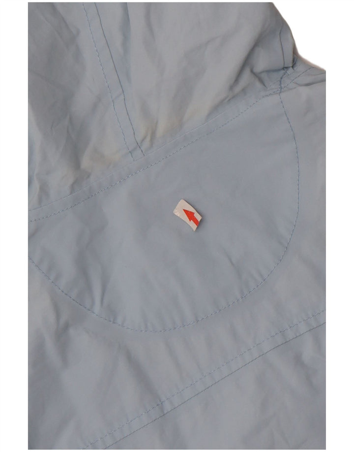 Napapijri Womens Oversized Hooded Pullover Rain Jacket UK 10 Small Blue