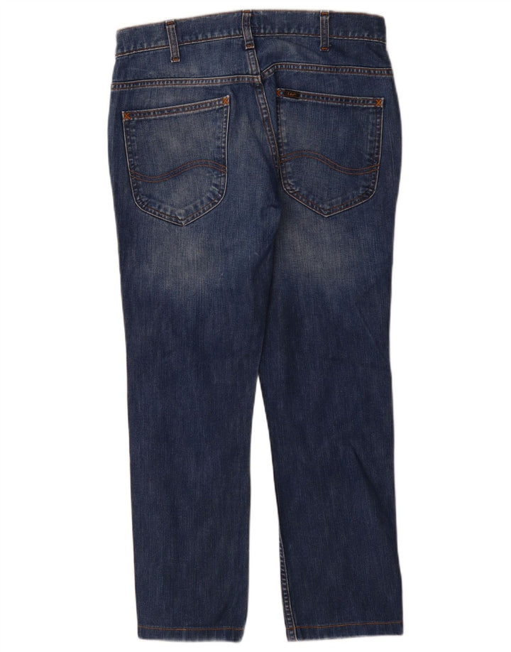 Lee Mens Knox Straight Jeans W33 L28 Blue Cotton