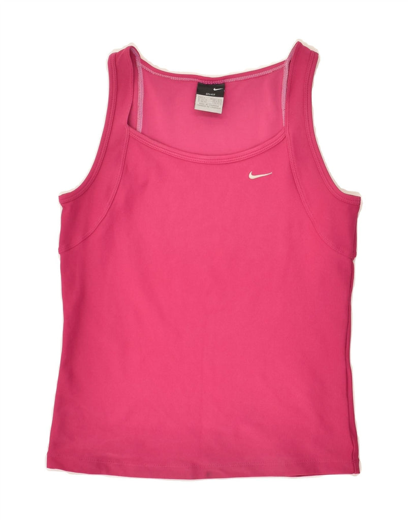 NIKE Womens Dri Fit Vest Top UK 8/10 Small Pink Sports | Vintage Nike | Thrift | Second-Hand Nike | Used Clothing | Messina Hembry 