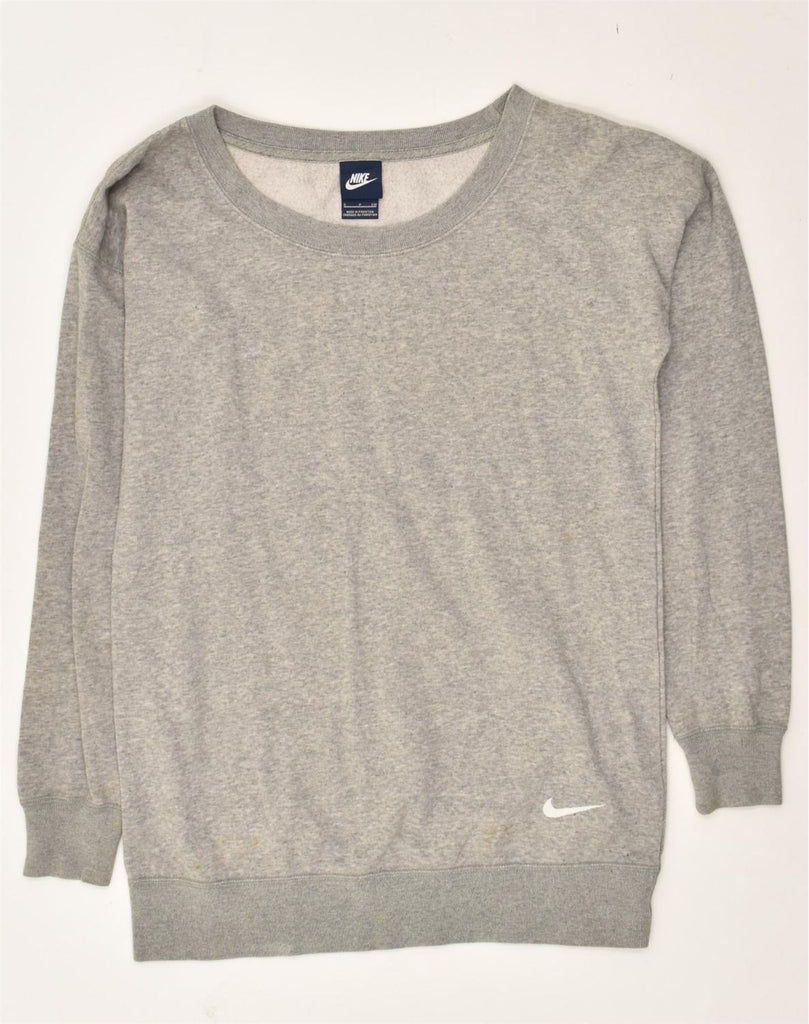 NIKE Mens Sweatshirt Jumper Small Grey Cotton | Vintage Nike | Thrift | Second-Hand Nike | Used Clothing | Messina Hembry 