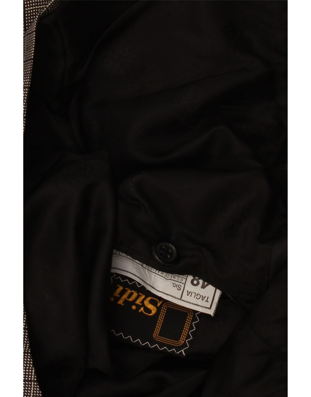 Sidi Womens Double Breasted Blazer Jacket IT 48 XL Grey Check Silk