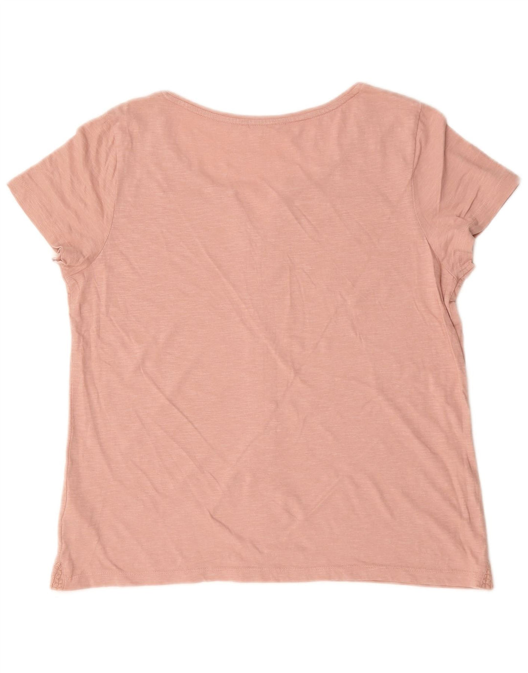 White Stuff Womens T-Shirt Top UK 16 Large  Pink Cotton