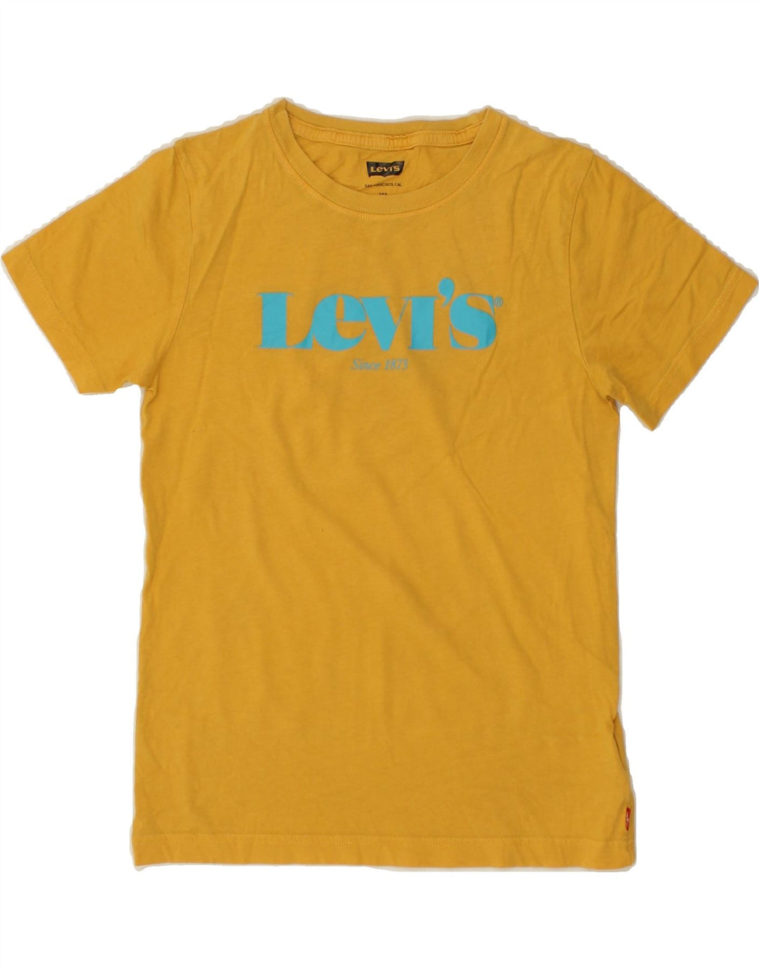 LEVI'S Boys Graphic T-Shirt Top 13-14 Years Yellow Cotton | Vintage Levi's | Thrift | Second-Hand Levi's | Used Clothing | Messina Hembry 