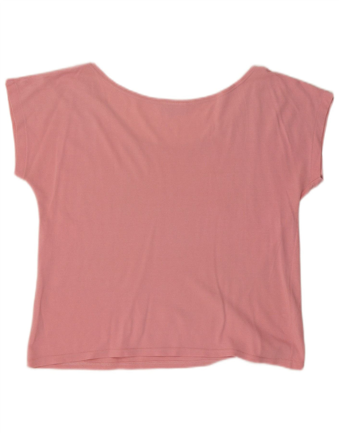 LACOSTE Womens Crop T-Shirt Top UK 16 Large Pink