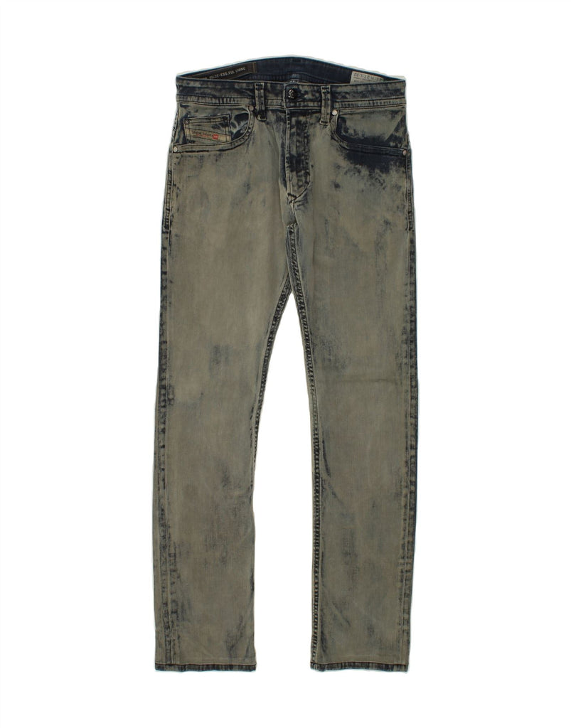 DIESEL Womens Thavar Slim Skinny Jeans W27 L32 Blue Tie Dye Cotton Vintage Diesel and Second-Hand Diesel from Messina Hembry 