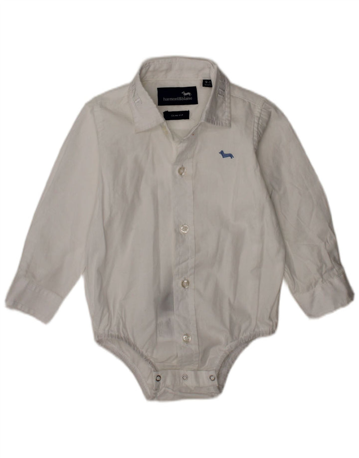 HARMONT & BLAINE Baby Boys Slim Fit Bodysuit 9-12 Months White