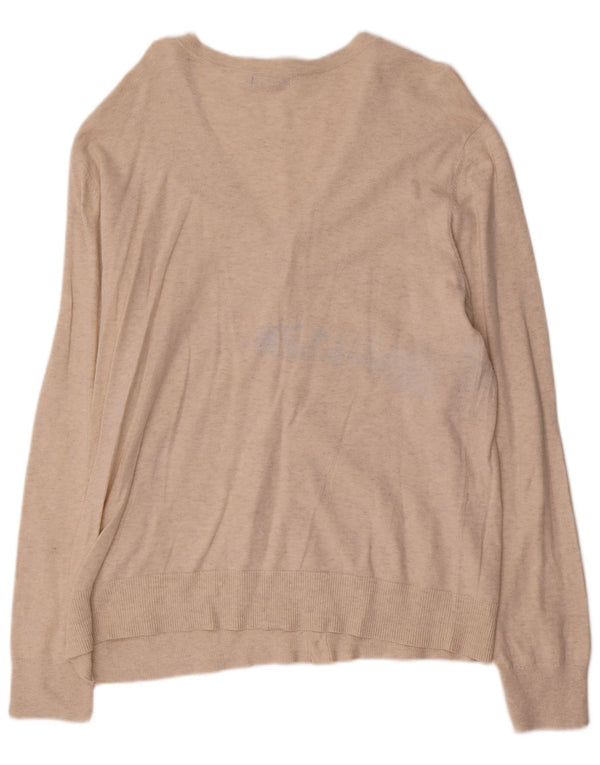 Gap Womens Cardigan Sweater UK 18 XL Beige Cotton