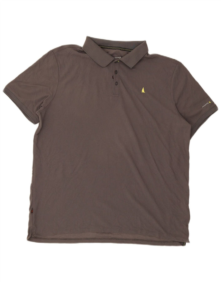 MUSTO Mens Polo Shirt XL Grey Polyamide