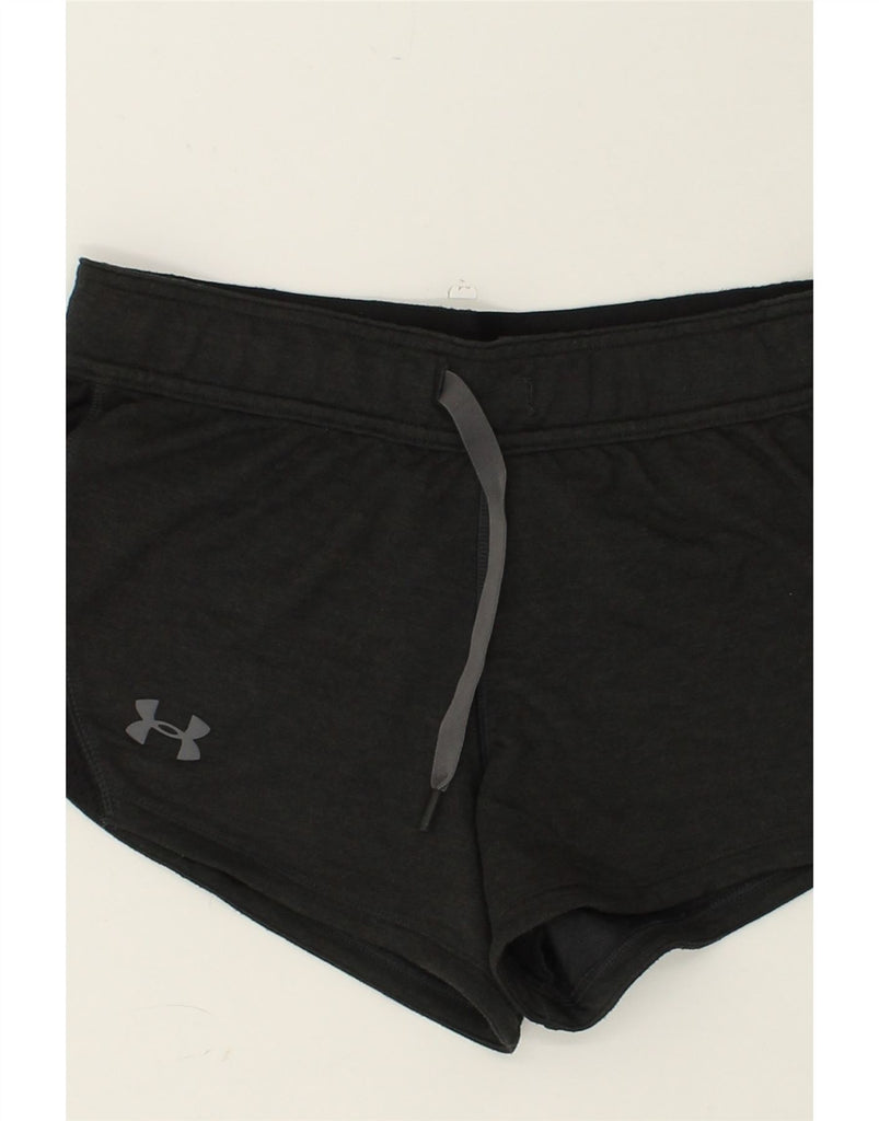 UNDER ARMOUR Womens Sport Shorts UK 10 Small Black | Vintage Under Armour | Thrift | Second-Hand Under Armour | Used Clothing | Messina Hembry 