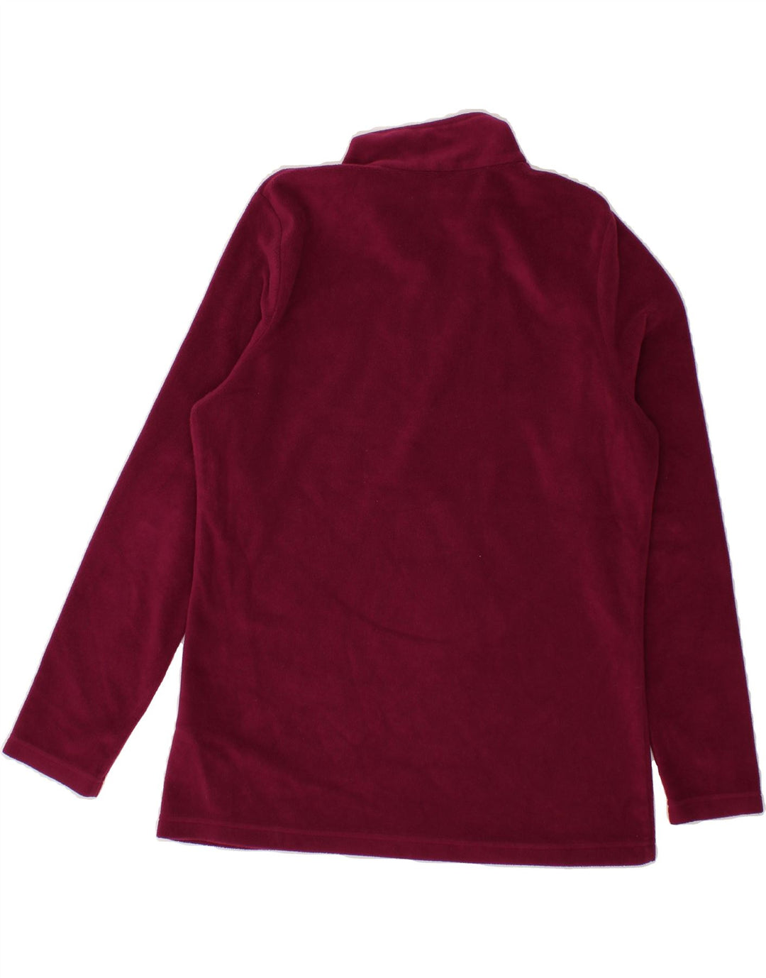 REGATTA Womens Zip Neck Fleece Jumper UK 14 Large   Maroon Polyester Vintage Regatta and Second-Hand Regatta from Messina Hembry 