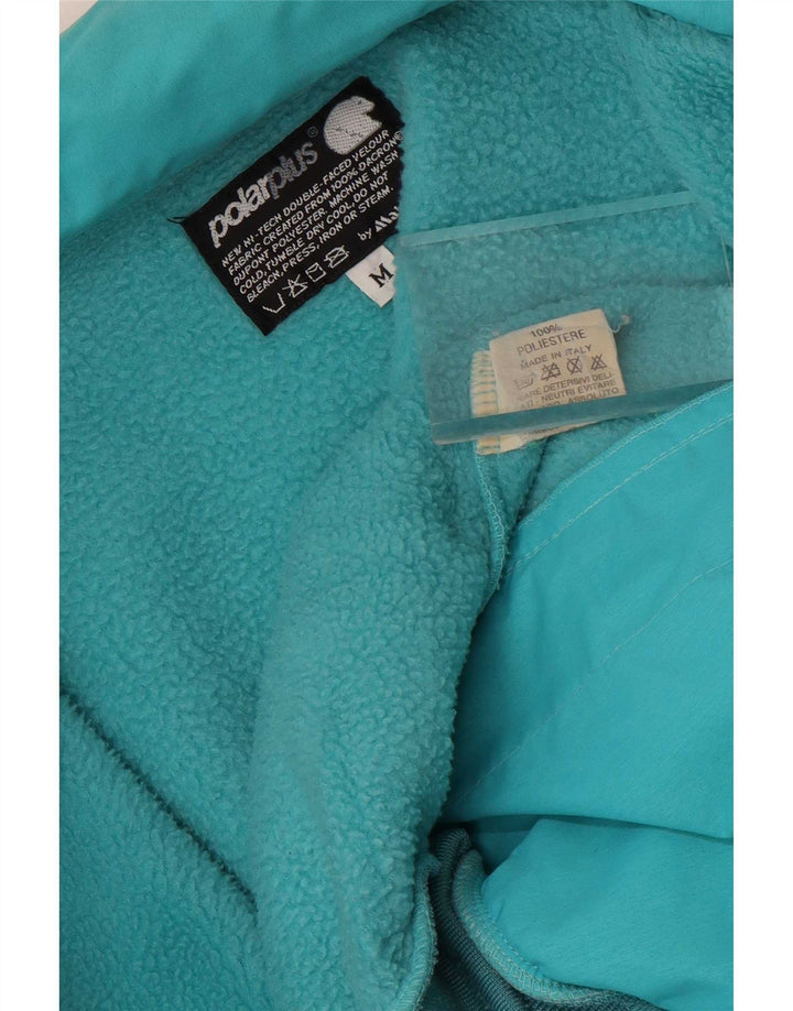 Aesse Mens Fleece Jacket UK 38 Medium Turquoise Polyester Sports