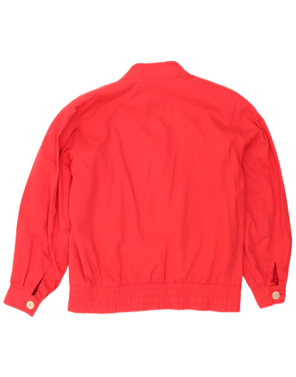 Vintage Womens Oversized Bomber Jacket EU  38 Medium Red