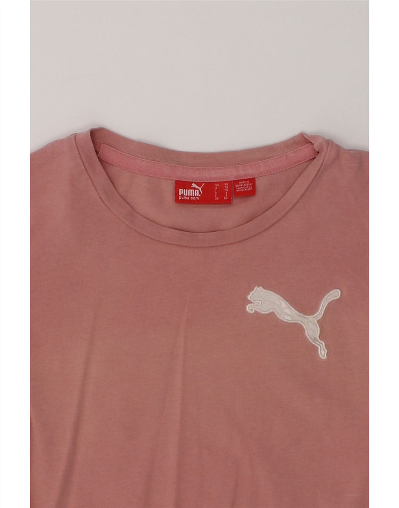 PUMA Girls Top Long Sleeve 5-6 Years Pink Cotton | Vintage Puma | Thrift | Second-Hand Puma | Used Clothing | Messina Hembry 