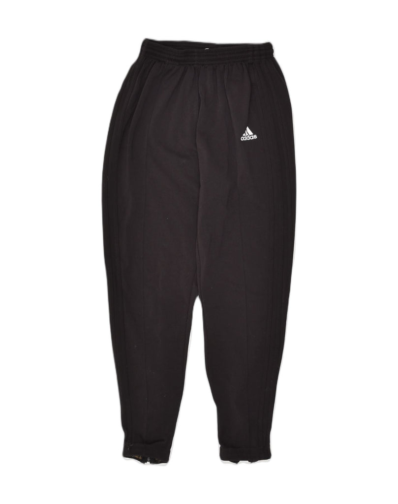 ADIDAS Womens Tracksuit Trousers UK 10 Small Black Polyester | Vintage Adidas | Thrift | Second-Hand Adidas | Used Clothing | Messina Hembry 