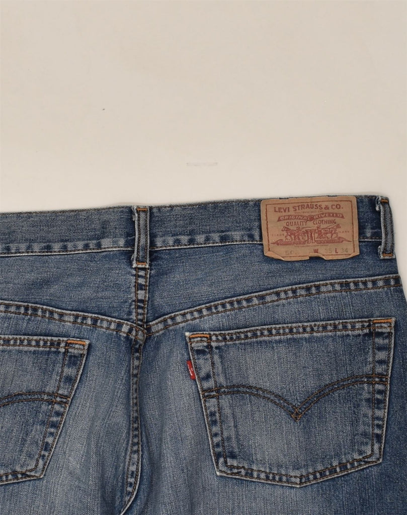 LEVI'S Mens 505 Straight Jeans W35 L26 Blue Cotton | Vintage Levi's | Thrift | Second-Hand Levi's | Used Clothing | Messina Hembry 