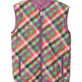 SAMAS Womens Padded Reversible Gilet UK 12 Medium  Multicoloured Check Vintage Samas and Second-Hand Samas from Messina Hembry 