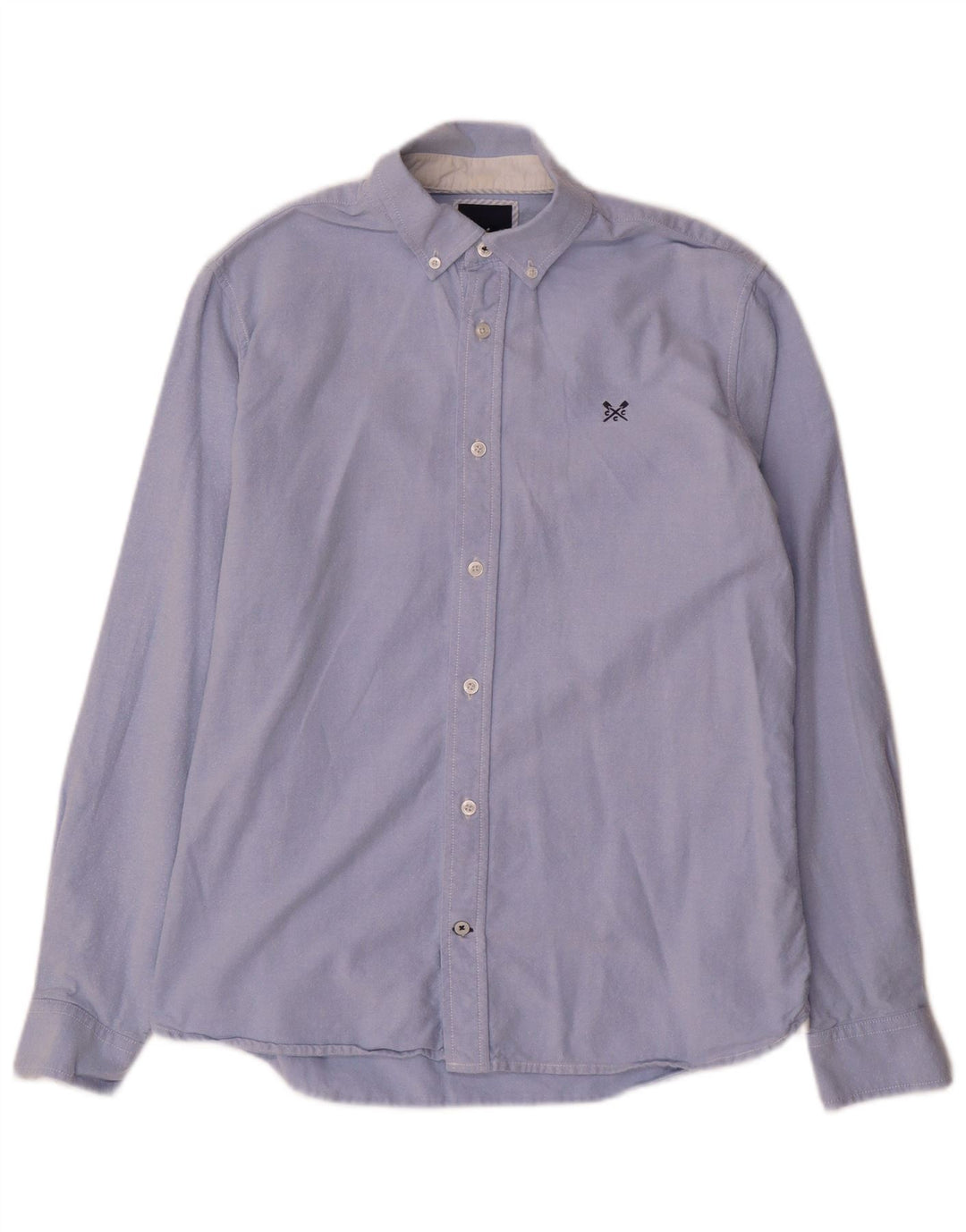 CREW CLOTHING Mens Slim Fit Shirt Medium Blue Cotton