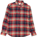 Jack & Jones Mens Flannel Shirt XL Navy Blue Check Cotton