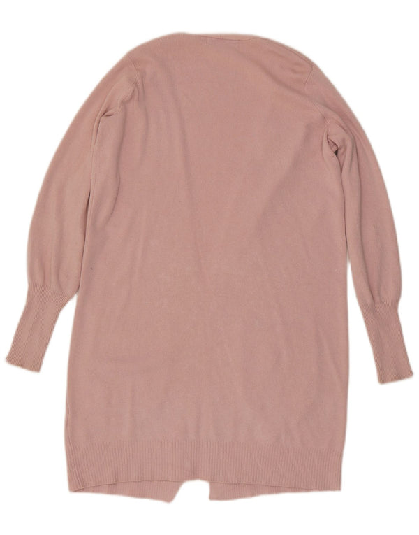 Marks & Spencer Womens Oversized Longline Cardigan Sweater UK 6 XS Pink